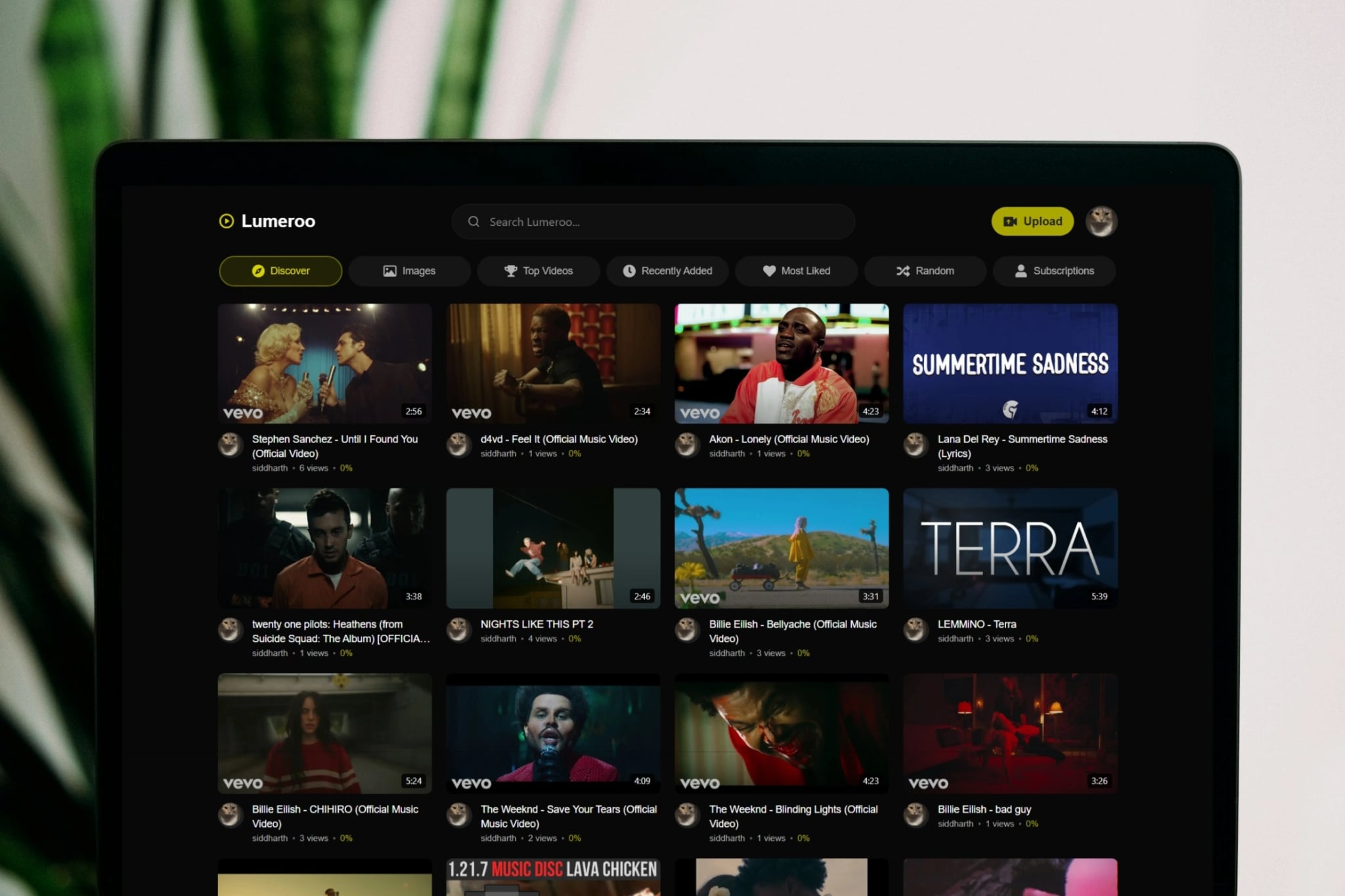 Lumeroo - Streaming Platform built with modern web stack by Siddharth Meena